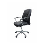Medium-back leather chair_Model:EF0330ML-1 - Image 3